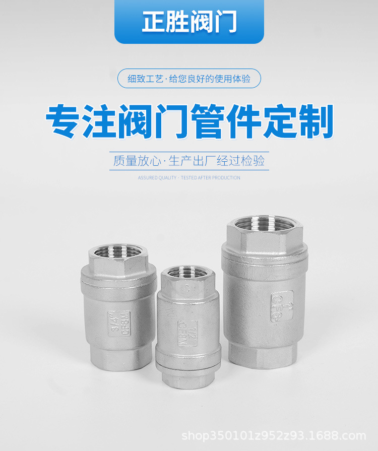 201/304不銹鋼立式止回閥